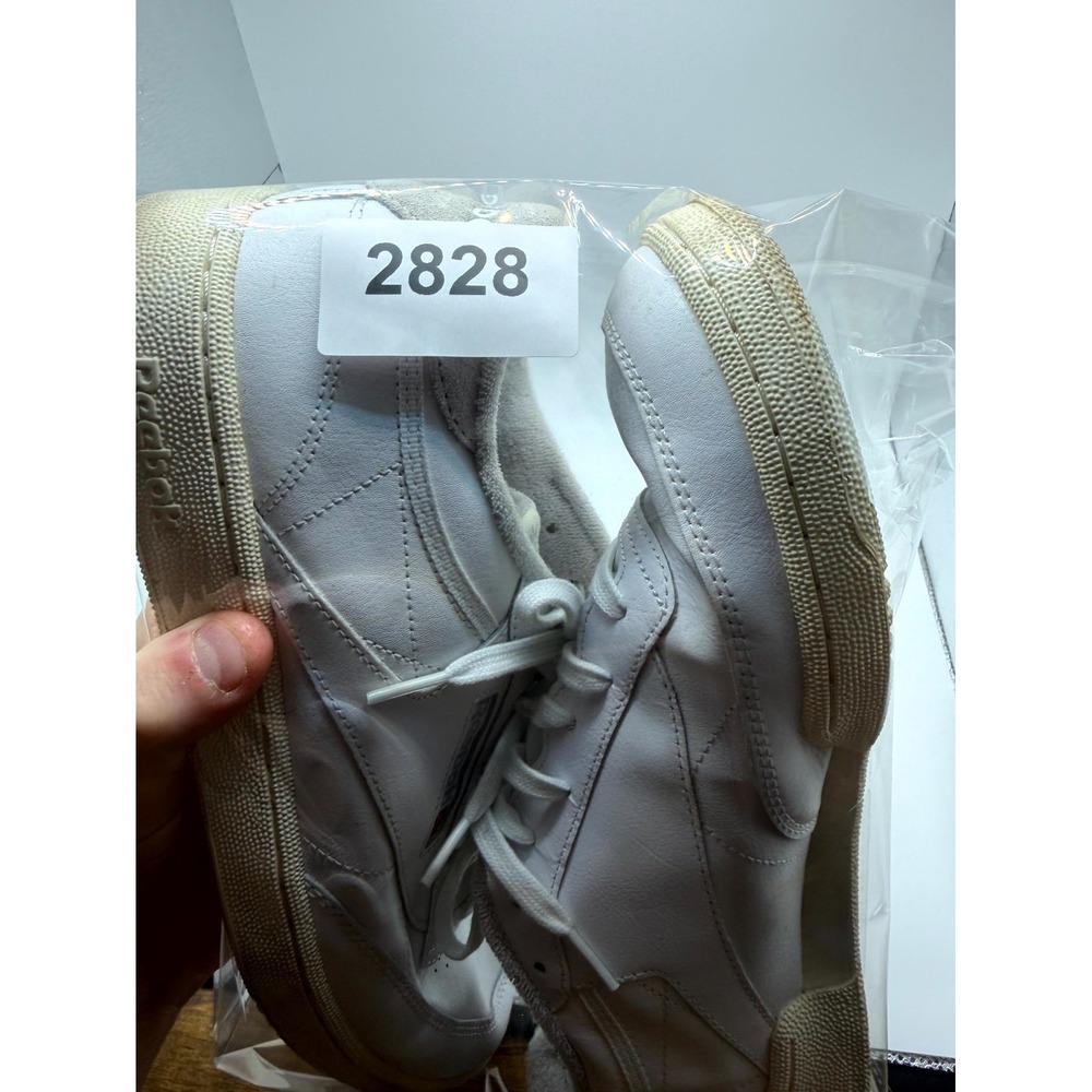 Reebok Club C Dusty Warehouse IF7980 Mens 13 Sneaker White Leather Lace Up Shoes - Picture 9 of 9